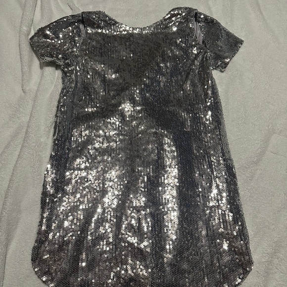 Vici Silver Sequin Party Dress - Picture 1 of 3
